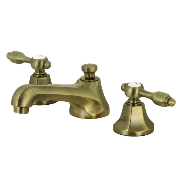 KS4463TAL Tudor 8" Widespread Bathroom Faucet, Antique Brass